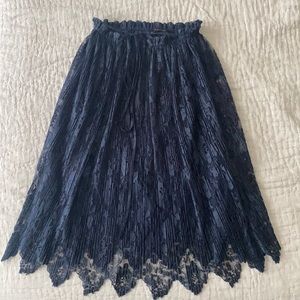 Zara Lace Midi Skirt